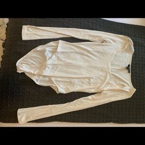 Forever 21, cream bodysuit, size L